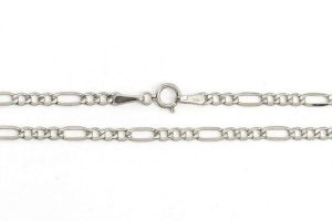 Férfi ezüst karkötő Figaro 2.5mm - 