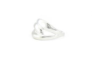 Ezüst gyűrű széles íves - 