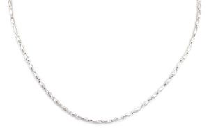 Ezüst nyaklánc Barakka apró szemekből ródiumbevonatos 2mm - 
