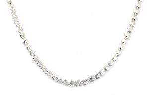 Ezüst nyaklánc elegáns préselt szemekből - 