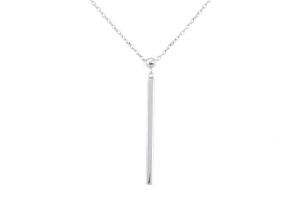 Ezüst nyaklánc elegáns szögletes medállal - 