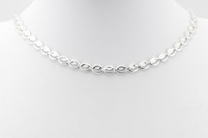 Ezüst nyaklánc kávészem - 