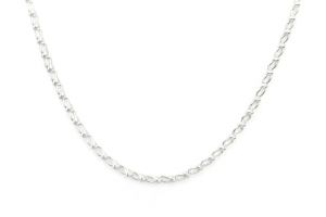 Ezüst nyaklánc préselt apró elegáns szemekből - 