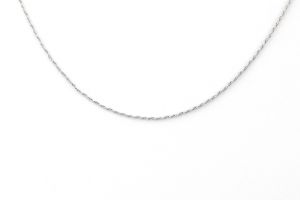 Ezüst nyaklánc sodort ródiumbevonattal - 