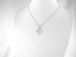 Fatima keze védelmező amulett ezüst medál - 