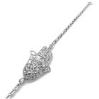 Ezüst Hamsa karkötő filigránmintás kéz díszelemmel
