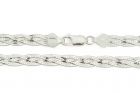 Ezüst nyaklánc négy szállal fonott 6mm